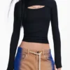 Maitrepierre Cutout Neckline T-Shirt Maitrepierre Cutout Neckline T-Shirt