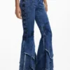 Mar&Iacute;A Escote Denim Pants