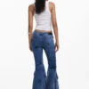 Mar&Iacute;A Escote Denim Pants