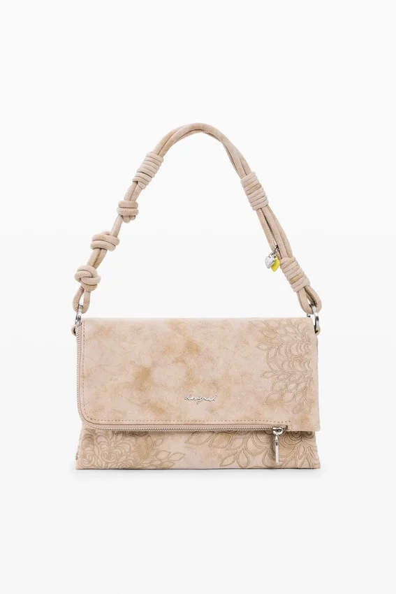 Medium Bag with Embroidered Flap Medium Bag with Embroidered Flap