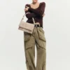 Medium Bag with Embroidered Flap Medium Bag with Embroidered Flap