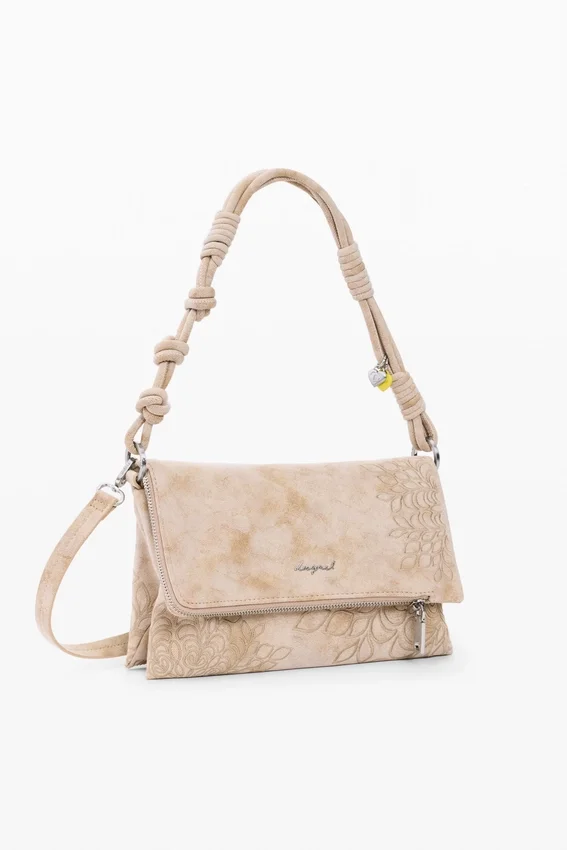 Medium Bag with Embroidered Flap Medium Bag with Embroidered Flap
