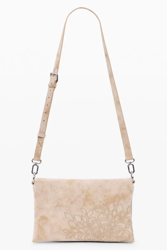 Medium Bag with Embroidered Flap Medium Bag with Embroidered Flap