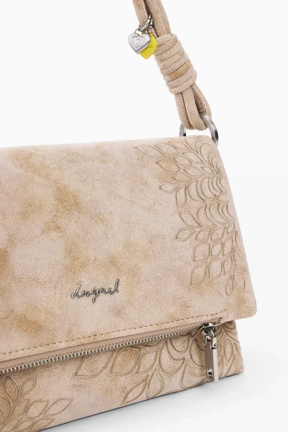 Medium Bag with Embroidered Flap Medium Bag with Embroidered Flap