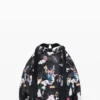 Medium Braided Backpack with Flowers