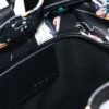 Medium Braided Backpack with Flowers