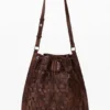 Medium Braided Drawstring Backpack