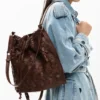Medium Braided Drawstring Backpack