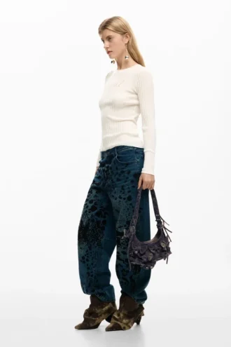 Medium Cotton Bow Bag