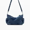Medium Denim Floral Bag Medium Denim Floral Bag