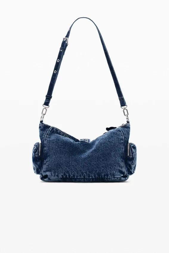 Medium Denim Floral Bag Medium Denim Floral Bag