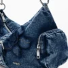 Medium Denim Floral Bag Medium Denim Floral Bag