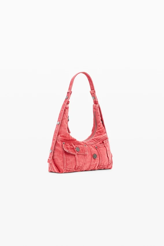 Medium Denim Shoulder Bag Medium Denim Shoulder Bag