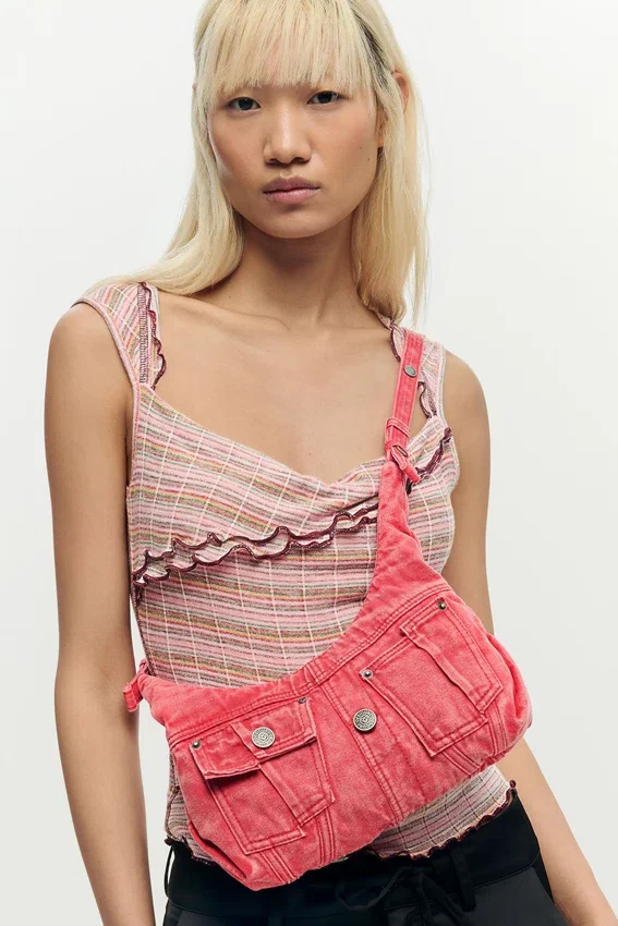 Medium Denim Shoulder Bag Medium Denim Shoulder Bag