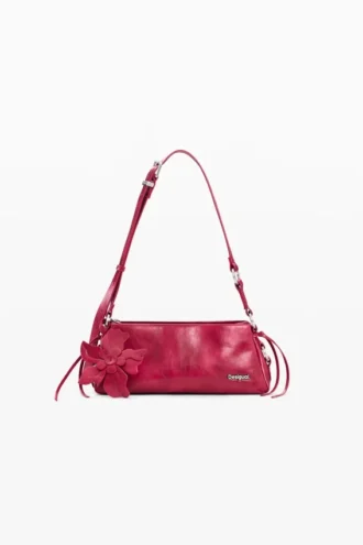 Medium Faux Leather Charm Bag