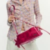 Medium Faux Leather Charm Bag