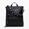 Medium Faux Leather Effect Logo Backpack