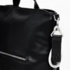 Medium Faux Leather Effect Logo Backpack