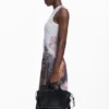 Medium Faux Leather Effect Logo Backpack