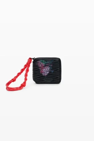 Medium Floral-Texture Wallet