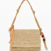 Medium Raffia Bag with Charms