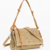 Medium Raffia Bag with Charms