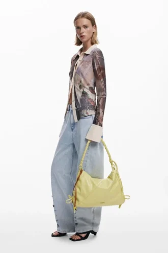 Medium Shiny Bow Bag