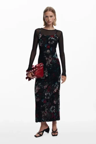 Mesh Combo Dress