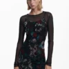 Mesh Combo Dress