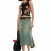 Mesh T-Shirt with Flowers Mesh T-Shirt with Flowers