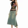 Mesh T-Shirt with Flowers Mesh T-Shirt with Flowers