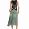 Mesh T-Shirt with Flowers Mesh T-Shirt with Flowers