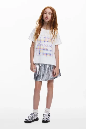 Metallic Short Skirt