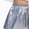 Metallic Short Skirt