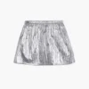 Metallic Short Skirt