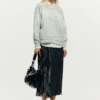 Midi Arty Texture Skirt