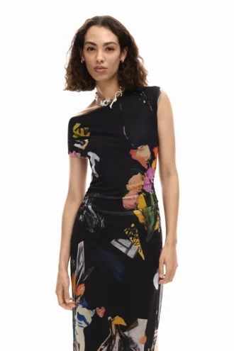 Midi Collage Dress
