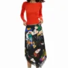 Midi Collage Skirt