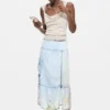 Midi Denim Skirt