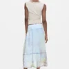 Midi Denim Skirt