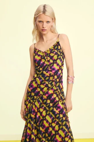 Midi Dress with Straps