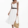Midi Embroidered Dress