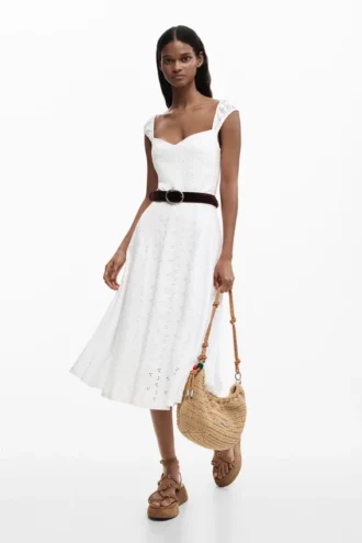 Midi Embroidered Dress