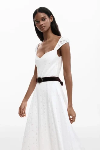 Midi Embroidered Dress