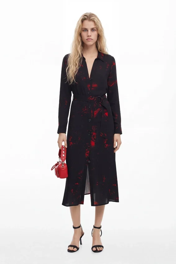 Midi Shirt Dress M. Christian Lacroix Midi Shirt Dress M. Christian Lacroix