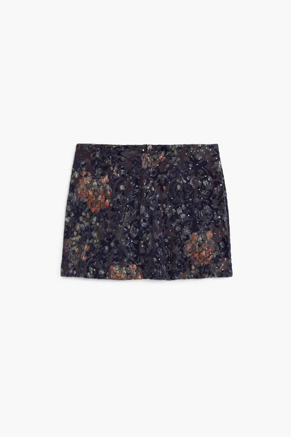 Mini Devore Skirt Mini Devore Skirt