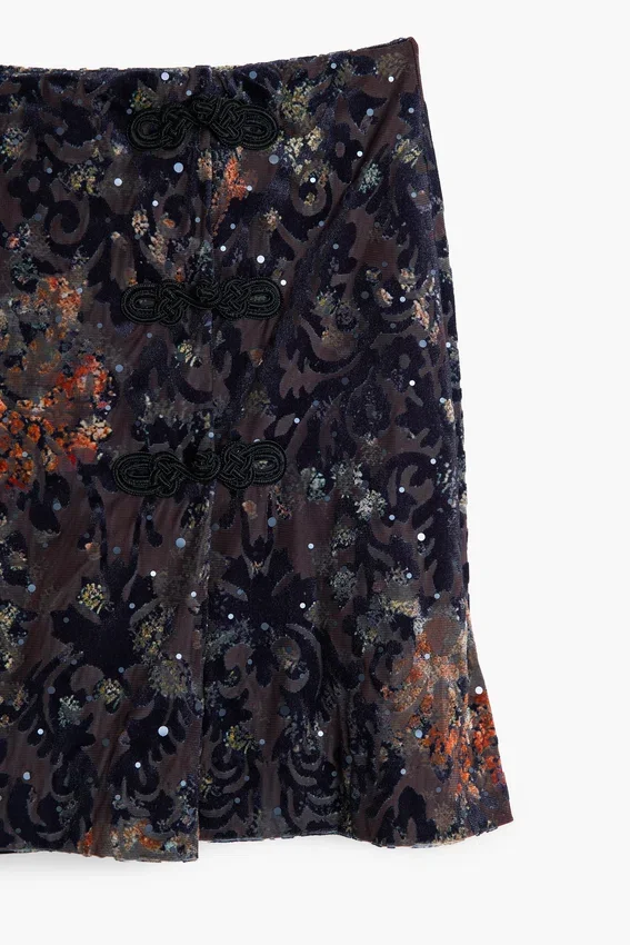 Mini Devore Skirt Mini Devore Skirt