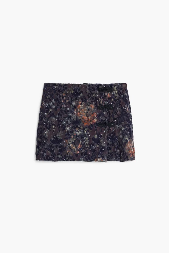 Mini Devore Skirt Mini Devore Skirt