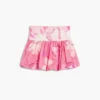 Mini Peplum Floral Skirt
