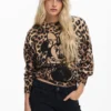 Minnie™ Animal Print Sweater